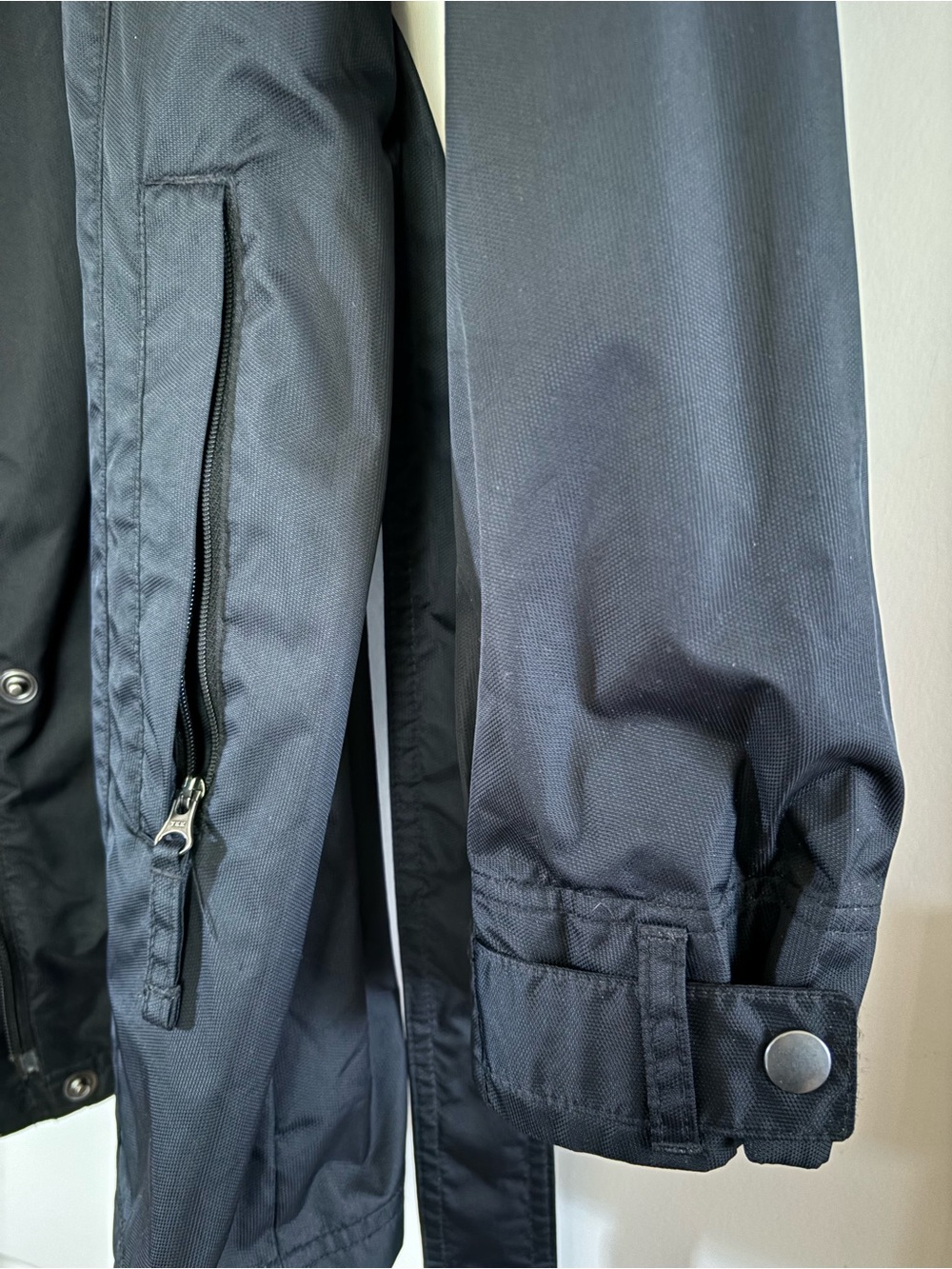 Columbia Black Hooded Trench with Waist Tie - Picture 3 of 7